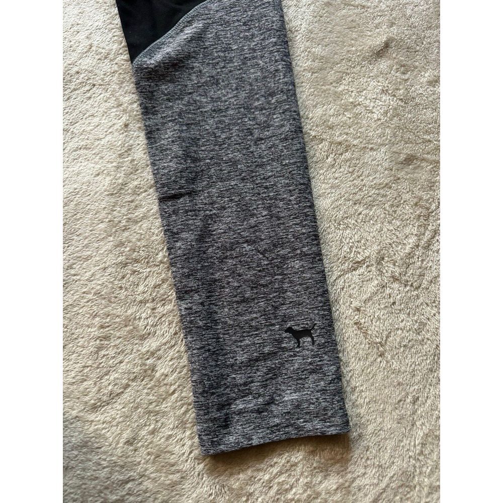 Victorias Secret PINK Ultimate Yoga Pants Gray Black‎ Workout Leggings Size M - Picture 7 of 11